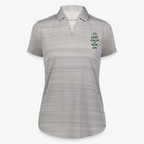 keep_calm_and_ride_on - Augusta Sportswear Ladies` Pursuit Polo
