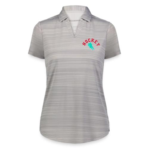Hockey Player Silhouette - Augusta Sportswear Ladies` Pursuit Polo