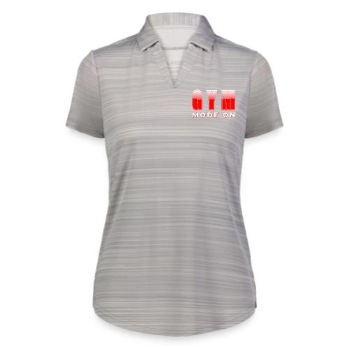 Gym Mode On Fitness Typography Design - Augusta Sportswear Ladies` Pursuit Polo