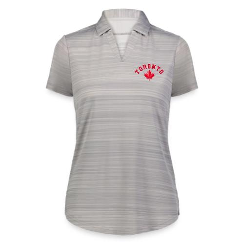Toronto with maple leaf - Augusta Sportswear Ladies` Pursuit Polo