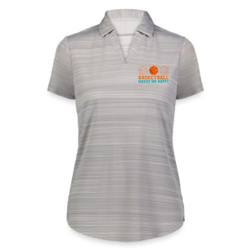 Basketball makes me happy - Augusta Sportswear Ladies` Pursuit Polo