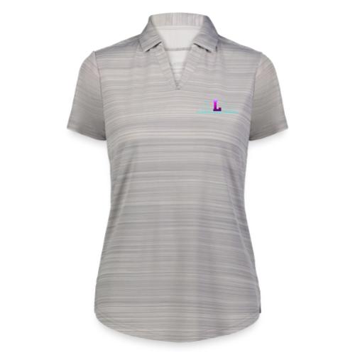Letter L – Capital Varsity Alphabet Monogram - Augusta Sportswear Ladies` Pursuit Polo