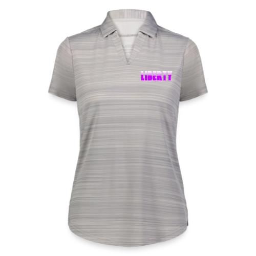 Liberty Typography Graphic Design - Augusta Sportswear Ladies` Pursuit Polo