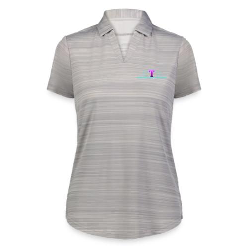 Letter T – Capital Varsity Alphabet Monogram - Augusta Sportswear Ladies` Pursuit Polo