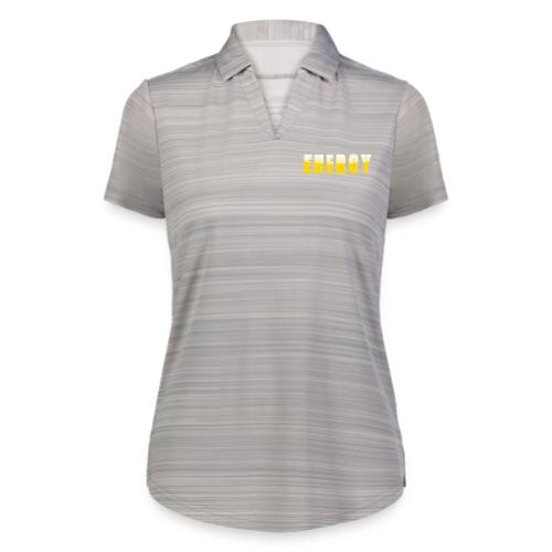 ENERGY Electric Yellow Power Word Design - Augusta Sportswear Ladies` Pursuit Polo