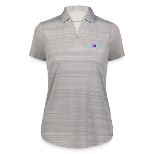 Letter M – Capital Varsity Alphabet Monogram - Augusta Sportswear Ladies` Pursuit Polo