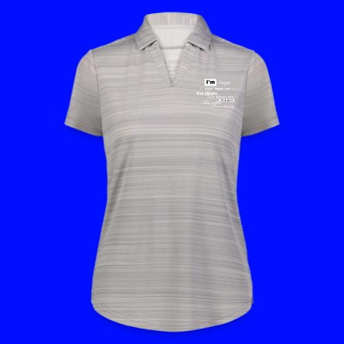 I'm a Vegan - Augusta Sportswear Ladies` Pursuit Polo