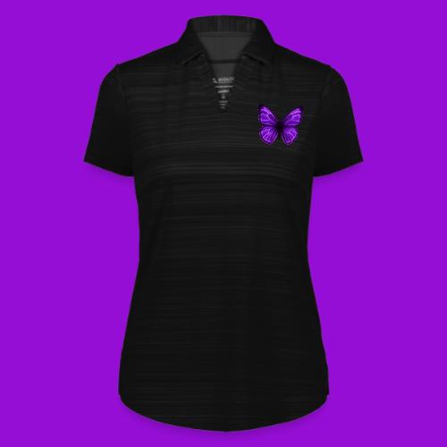 Neon Purple Butterfly - Augusta Sportswear Ladies` Pursuit Polo