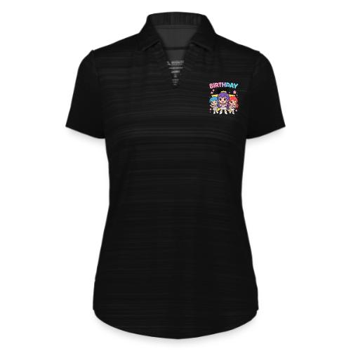Cute Chibi Birthday Idol Girls - Augusta Sportswear Ladies` Pursuit Polo