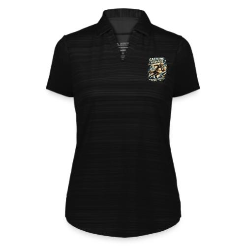 Funny Caffeine Chaos Raccoon Coffee Lover Morning - Augusta Sportswear Ladies` Pursuit Polo