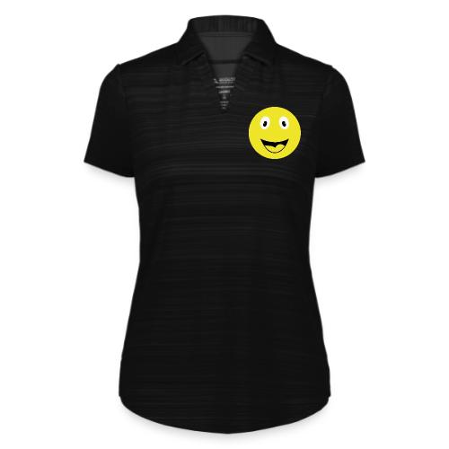 Yellow Happy Face Print - Augusta Sportswear Ladies` Pursuit Polo