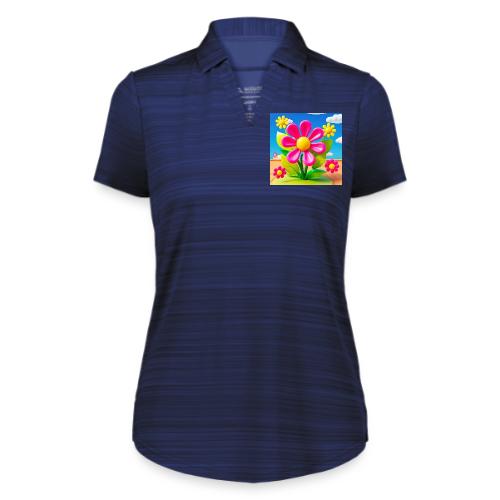 Pink Floral Peace | Sky & Nature Design - Augusta Sportswear Ladies` Pursuit Polo
