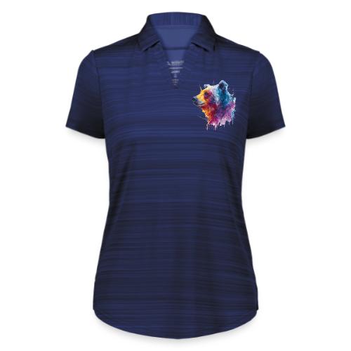 Watercolor Bear Portrait - Augusta Sportswear Ladies` Pursuit Polo