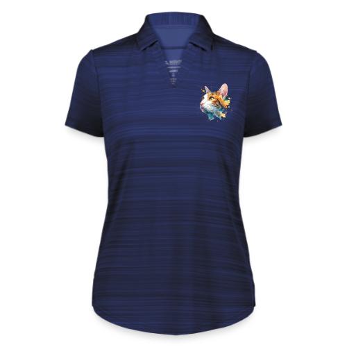 Cat: Feline Ink Burst - Augusta Sportswear Ladies` Pursuit Polo