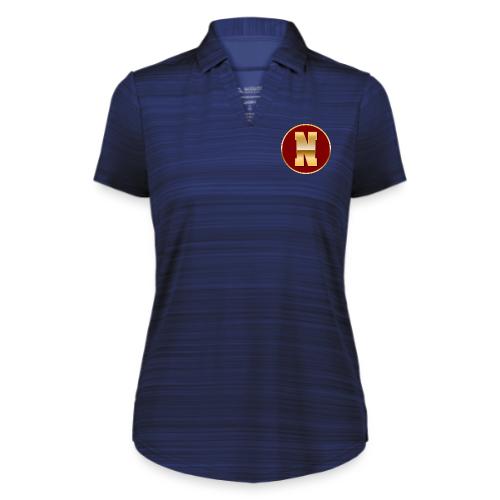 Letter N – Capital Varsity Alphabet Monogram - Augusta Sportswear Ladies` Pursuit Polo