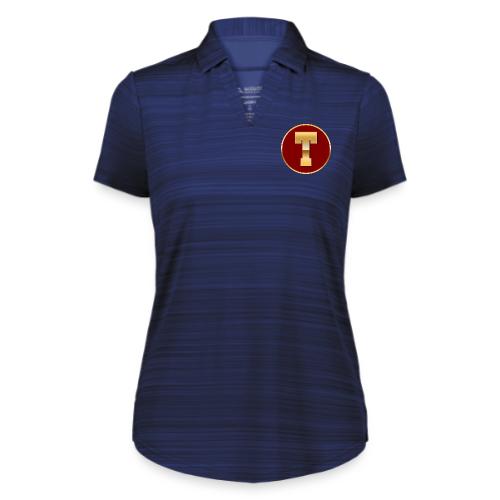 Letter T – Capital Varsity Alphabet Monogram - Augusta Sportswear Ladies` Pursuit Polo