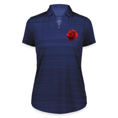 Rose: Crimson Dew Bloom - Augusta Sportswear Ladies` Pursuit Polo