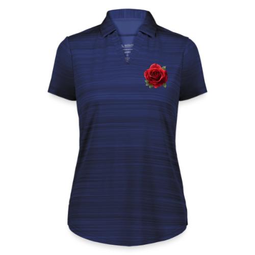 Rose: Crimson Bloom Elegance - Augusta Sportswear Ladies` Pursuit Polo