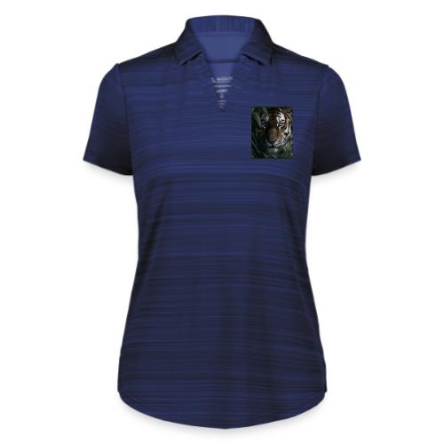 Tiger Jungle Eyes Wildlife Design - Augusta Sportswear Ladies` Pursuit Polo