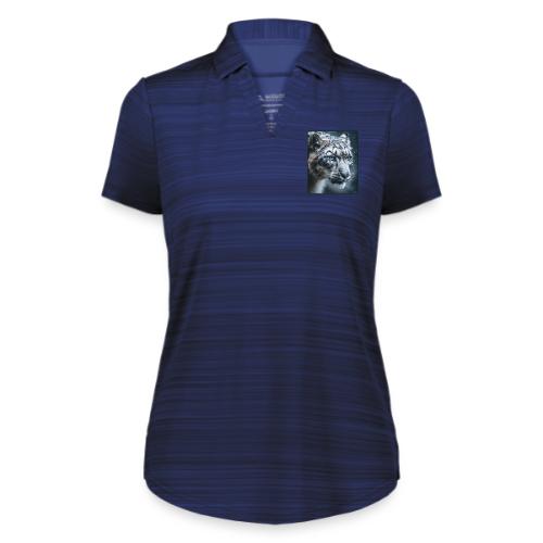 Snow Leopard Blue Eyes Design - Augusta Sportswear Ladies` Pursuit Polo
