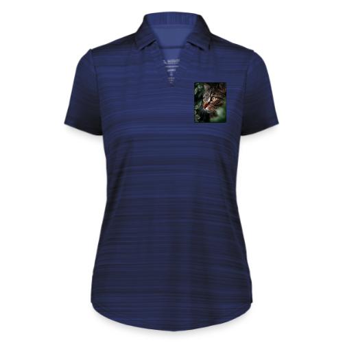 Tabby Cat Jungle Eyes Design - Augusta Sportswear Ladies` Pursuit Polo