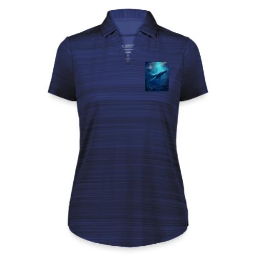 Humpback Whale Ocean Reef Design - Augusta Sportswear Ladies` Pursuit Polo