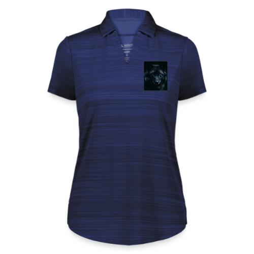 Black Wolf Intense Eyes Portrait Design - Augusta Sportswear Ladies` Pursuit Polo