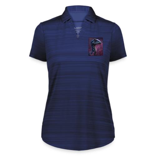 Blue Velociraptor Portrait Design - Augusta Sportswear Ladies` Pursuit Polo