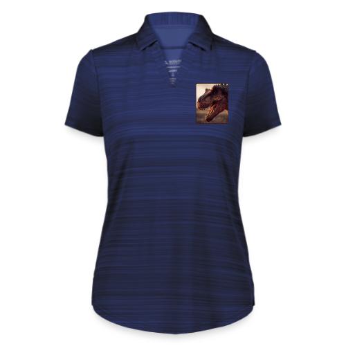 T Rex Roaring Close-Up Design - Augusta Sportswear Ladies` Pursuit Polo