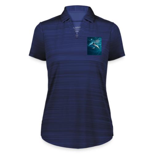Dolphin Sunlit Ocean Serenity Design - Augusta Sportswear Ladies` Pursuit Polo