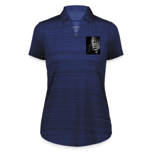 Zebra High Contrast Portrait Design - Augusta Sportswear Ladies` Pursuit Polo