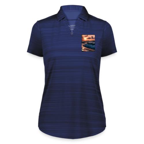 Golden Sunset Ocean Wave - Augusta Sportswear Ladies` Pursuit Polo