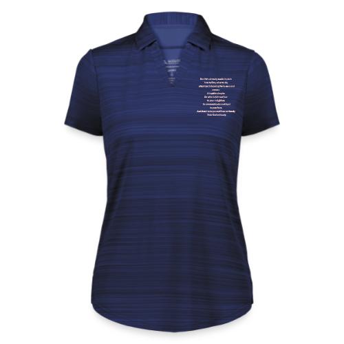 Pinkish Micah 6:8 - Augusta Sportswear Ladies` Pursuit Polo