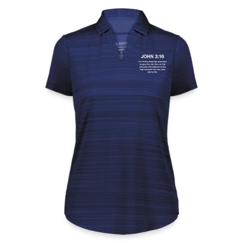 John 3:16 Christian Apparel – White - Augusta Sportswear Ladies` Pursuit Polo