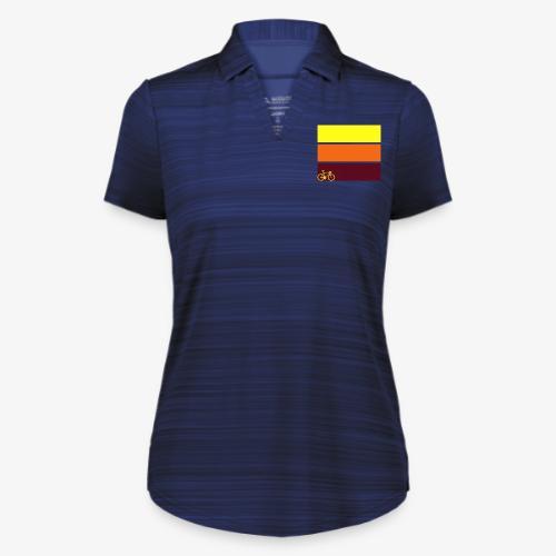 tricolor with bicycle - Augusta Sportswear Ladies` Pursuit Polo