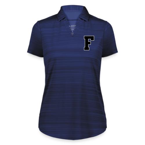 Varsity Letter F Athletic Monogram - Augusta Sportswear Ladies` Pursuit Polo