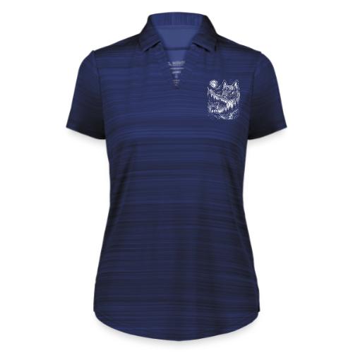 Vintage French Bulldog Moon Howling Tee - Augusta Sportswear Ladies` Pursuit Polo