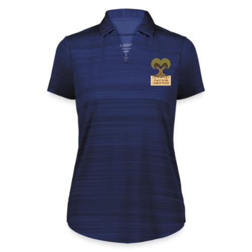 Peace To The Land Of Peace Tree Heart - Augusta Sportswear Ladies` Pursuit Polo