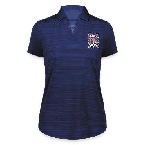 Retro 90s Take Me Back Graphic Art - Augusta Sportswear Ladies` Pursuit Polo