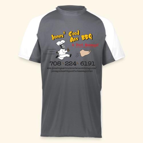 Jones Good Ass BBQ and Foot Massage logo - Augusta Sportswear Adult Cutter Jersey