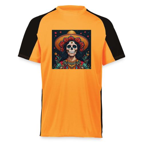Charra Skull Art | Traditional Mexican Design - Augusta Sportswear Adult Cutter Jersey