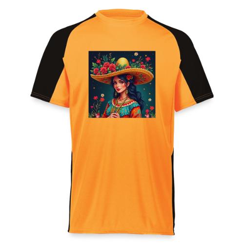 Mexican Design, Regional Mexican Charro Woman - Augusta Sportswear Adult Cutter Jersey