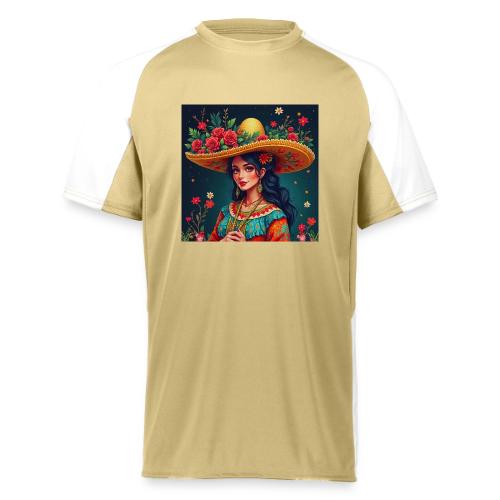 Mexican Design, Regional Mexican Charro Woman - Augusta Sportswear Adult Cutter Jersey