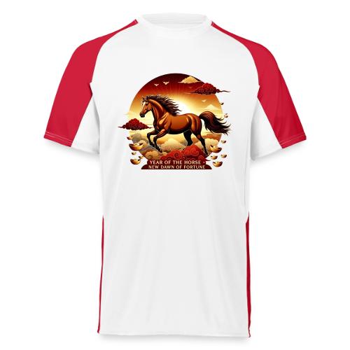 Year of the Horse Sunrise T Shirt, Lunar New Year - Augusta Sportswear Adult Cutter Jersey