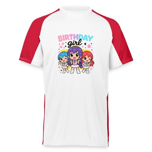 Cute Chibi Birthday Idol Girls - Augusta Sportswear Adult Cutter Jersey