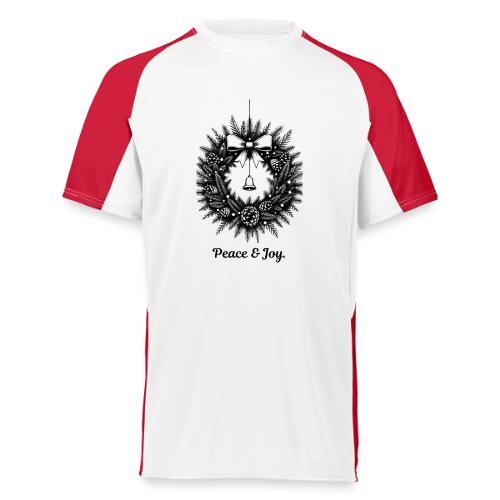 Peace & Joy T-Shirt | Minimalist Elegant Christmas - Augusta Sportswear Adult Cutter Jersey