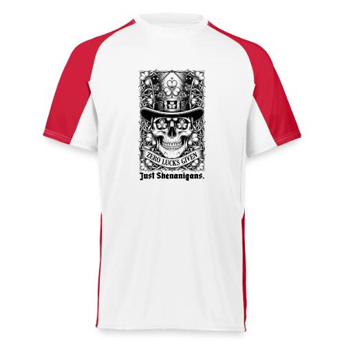 Salty Shamrock Skull T-Shirt - Augusta Sportswear Adult Cutter Jersey