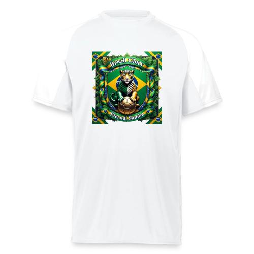 Brazil Jaguar Glory T-Shirt, Flag Pride Badge Gift - Augusta Sportswear Adult Cutter Jersey