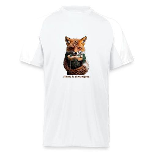 Sly Emerald Fox Toast T-Shirt - Augusta Sportswear Adult Cutter Jersey