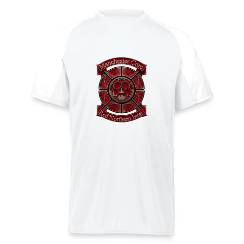 Manchester Is Red T Shirt, Soccer City Pride Gift - Augusta Sportswear Adult Cutter Jersey
